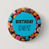 キャンディカラフルとカップケーキ 缶バッジ (正面)