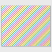 キャンディカラフルストライプー ラッピングペーパー (フラット)
