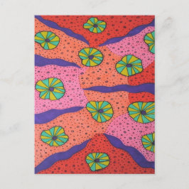 キャンディカラフルス抽象芸術 ポストカード