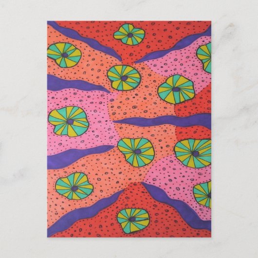 キャンディカラフルス抽象芸術 ポストカード (正面)
