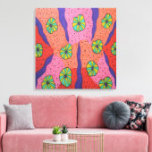 キャンディカラフルズ抽象芸術アートプリント キャンバスプリント (インサイチュ (リビング))