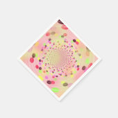 キャンディカラフルドットの爆発 スタンダードカクテルナプキン (角)