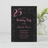 キャンディカラフルドリップスパターン誕生日 招待状 (スタンド正面)