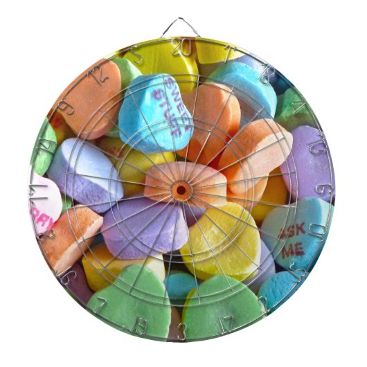 キャンディカラフルハート ダーツボード (正面)