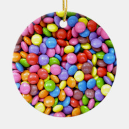 キャンディカラフルパターン セラミックオーナメント