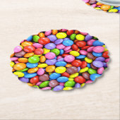 キャンディカラフルピース ペーパーコースター (アングル)