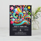 キャンディカラフルワンダーランド誕生日 招待状 (スタンド正面)