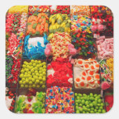 キャンディカラフルーのショップのシール スクエアシール (正面)