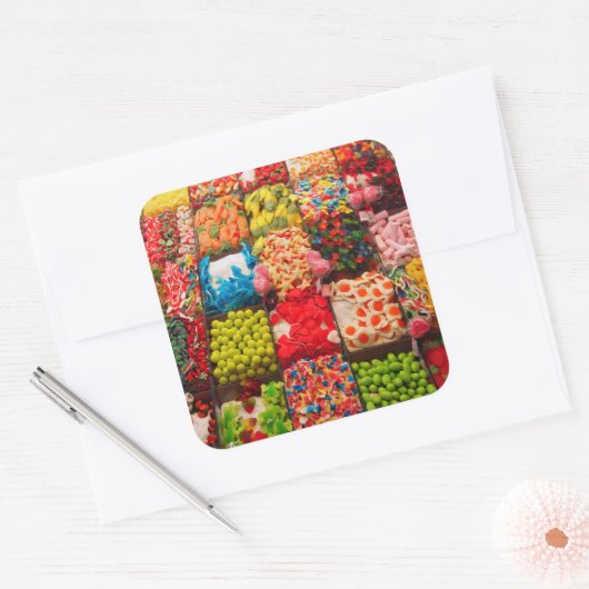 キャンディカラフルーのショップのシール スクエアシール (封筒)