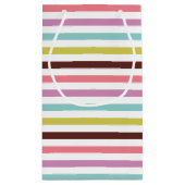 キャンディカラフルーのストライプパターン スモールペーパーバッグ (裏面)