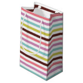 キャンディカラフルーのストライプパターン スモールペーパーバッグ (裏面アングル)