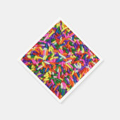 キャンディカラフルーの振りかける スタンダードカクテルナプキン (角)