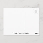 キャンディカラフル棒つきキャンデーウォーターカラーアート ポストカード (裏面)