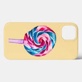 キャンディカラフル棒つきキャンデーウォーターカラーアート Case-Mate iPhoneケース (裏面 (横))