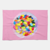 キャンディカラフル甘いゼリーのロリー キッチンタオル (横)