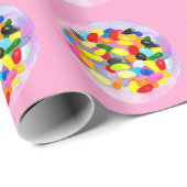 キャンディカラフル甘いゼリーのロリー ラッピングペーパー (ロールコーナー)