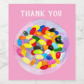 キャンディカラフル甘いゼリーのロリー ワインラベル (シングルラベル)