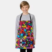 キャンディカラフル エプロン (着用した状態)