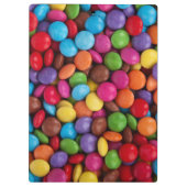 キャンディカラフル、キャンディボタン、スイーツ、お名前 クリップボード (裏面)