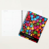 キャンディカラフル、キャンディボタン、スイーツ、お名前 プランナー手帳 (ディスプレー)