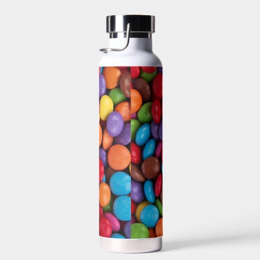 キャンディカラフル、キャンディボタン、スイーツ、食べ物 ウォーターボトル (右面)
