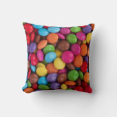 キャンディカラフル、キャンディボタン、スイーツ、食べ物 クッション (正面)