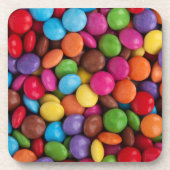 キャンディカラフル、キャンディボタン、スイーツ、食べ物 コースター (正面)