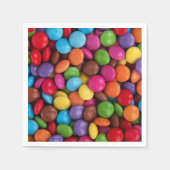 キャンディカラフル、キャンディボタン、スイーツ、食べ物 スタンダードカクテルナプキン (正面)