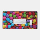 キャンディカラフル、キャンディボタン、スイーツ、食べ物 デスクマット (キーボード&マウス)