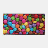 キャンディカラフル、キャンディボタン、スイーツ、食べ物 デスクマット (正面)