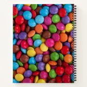 キャンディカラフル、キャンディボタン、スイーツ、食べ物 ノートブック (裏面)