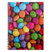 キャンディカラフル、キャンディボタン、スイーツ、食べ物 ノートブック (正面)