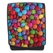 キャンディカラフル、キャンディボタン、スイーツ、食べ物 バックパック (正面)