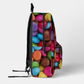 キャンディカラフル、キャンディボタン、スイーツ、食べ物 プリントバックパック (左)