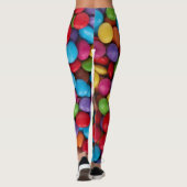 キャンディカラフル、キャンディボタン、スイーツ、食べ物 レギンス (裏面)