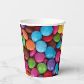 キャンディカラフル、キャンディボタン、スイーツ、食べ物 紙コップ (裏面)