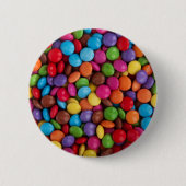 キャンディカラフル、キャンディボタン、スイーツ、食べ物 缶バッジ (正面)