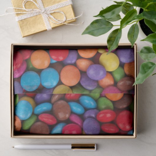 キャンディカラフル、キャンディボタン、スイーツ、食べ物 薄葉紙 (ギフト)