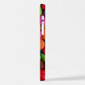 キャンディカラフル、キャンディボタン、スイーツ、食べ物 iPhoneケース (左側面)