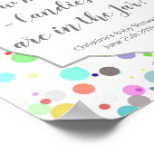 キャンディカラーの赤数々のちゃんシャワーの数を推測 ポスター (角)