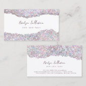 キャンディカラーグリッターオンホワイト名刺 名刺 (正面/裏面)