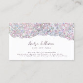 キャンディカラーグリッターオンホワイト名刺 名刺 (裏面)