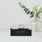 キャンディカラーグリッターテクスチャ名刺 名刺 (スタンド正面)