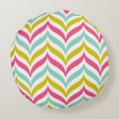 キャンディカラーシェブロン波モノグラムラウンド ラウンドクッション (裏面)