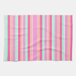 キャンディカラーストライプズ キッチンタオル