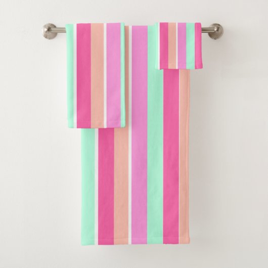 キャンディカラーストライプズ バスタオルセット (インサイチュ)
