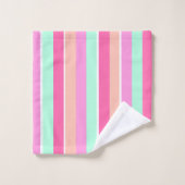 キャンディカラーストライプズ バスタオルセット (ウォッシュタオル)