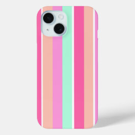 キャンディカラーストライプズ iPhone 15ケース