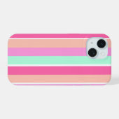キャンディカラーストライプズ iPhone 15ケース (裏面横)
