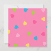 キャンディカラーズディノ 招待状 (裏面)